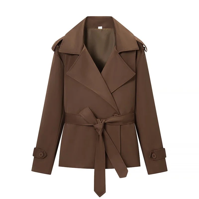 Adinda kort trenchcoat