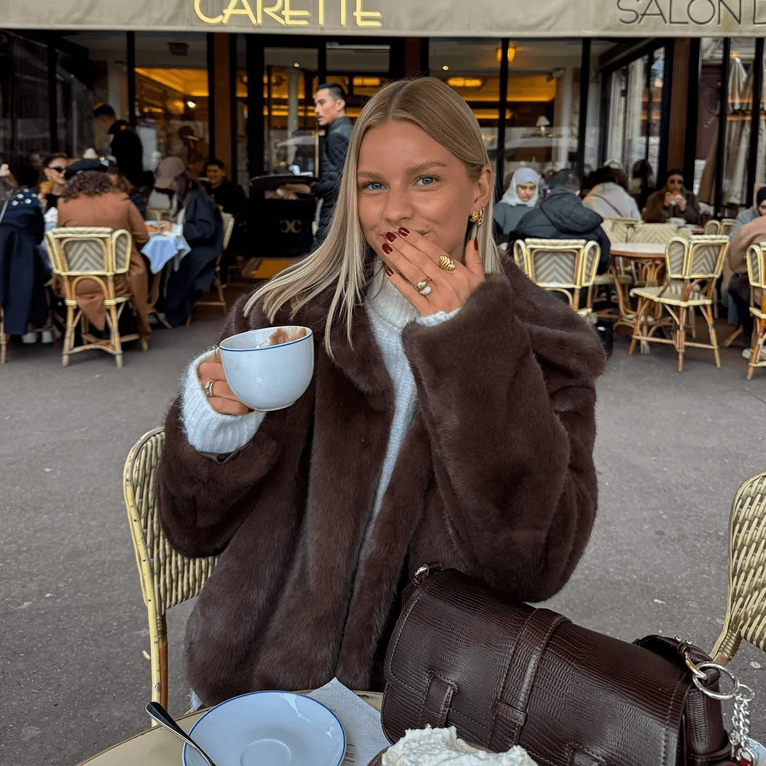 Alexandra jacka i fuskpäls