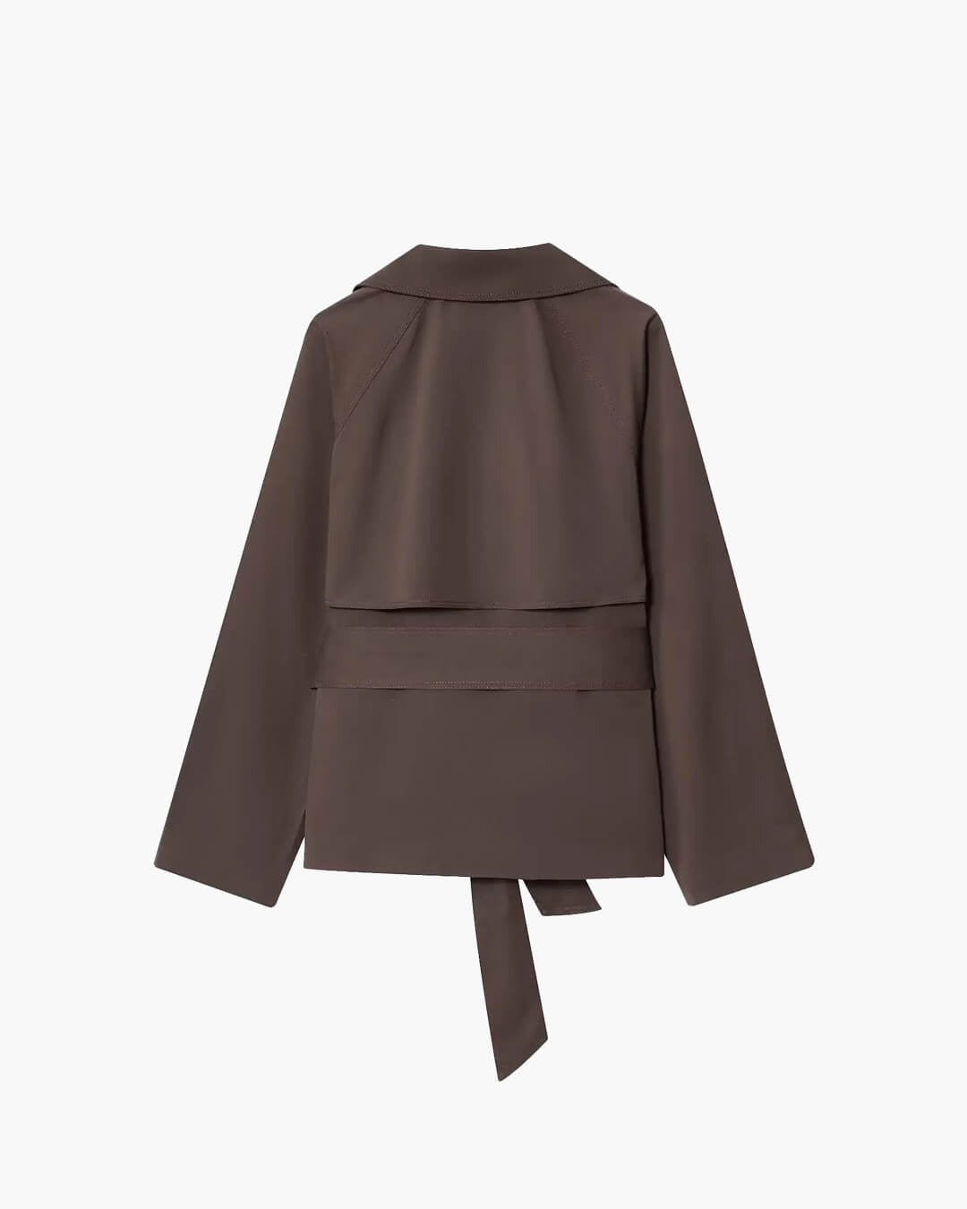 Alianna kort trenchcoat med skärp