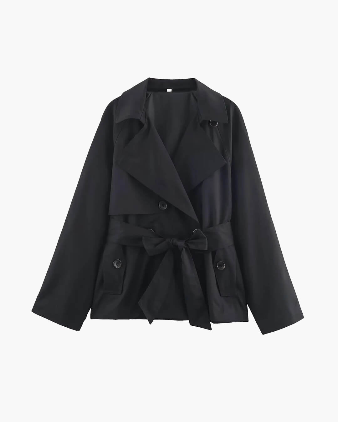Alianna kort trenchcoat med skärp