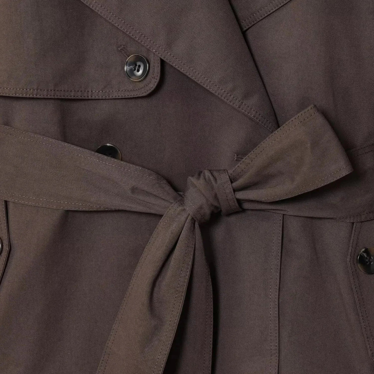 Alianna kort trenchcoat med skärp