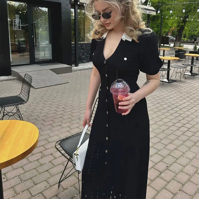 Amelia stickad klänning