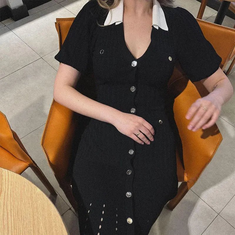 Amelia stickad klänning