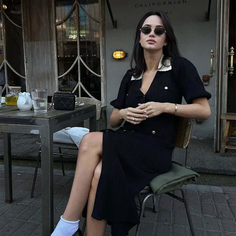 Amelia stickad klänning
