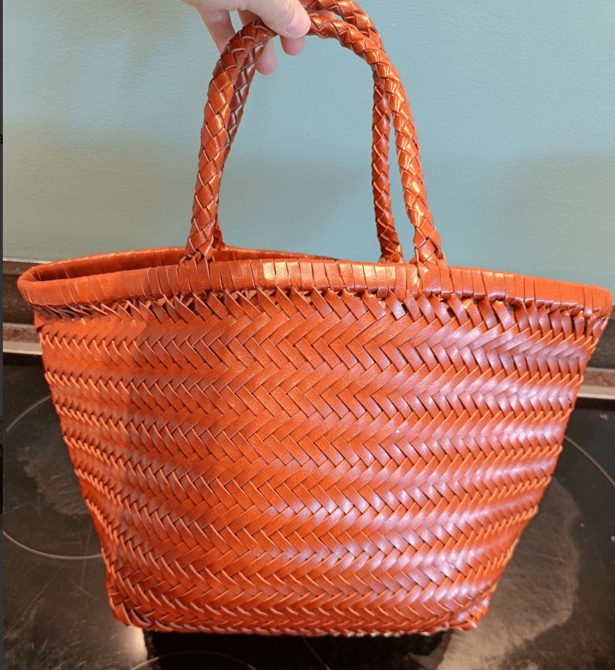 Anais Handwoven Leather Tote Bag