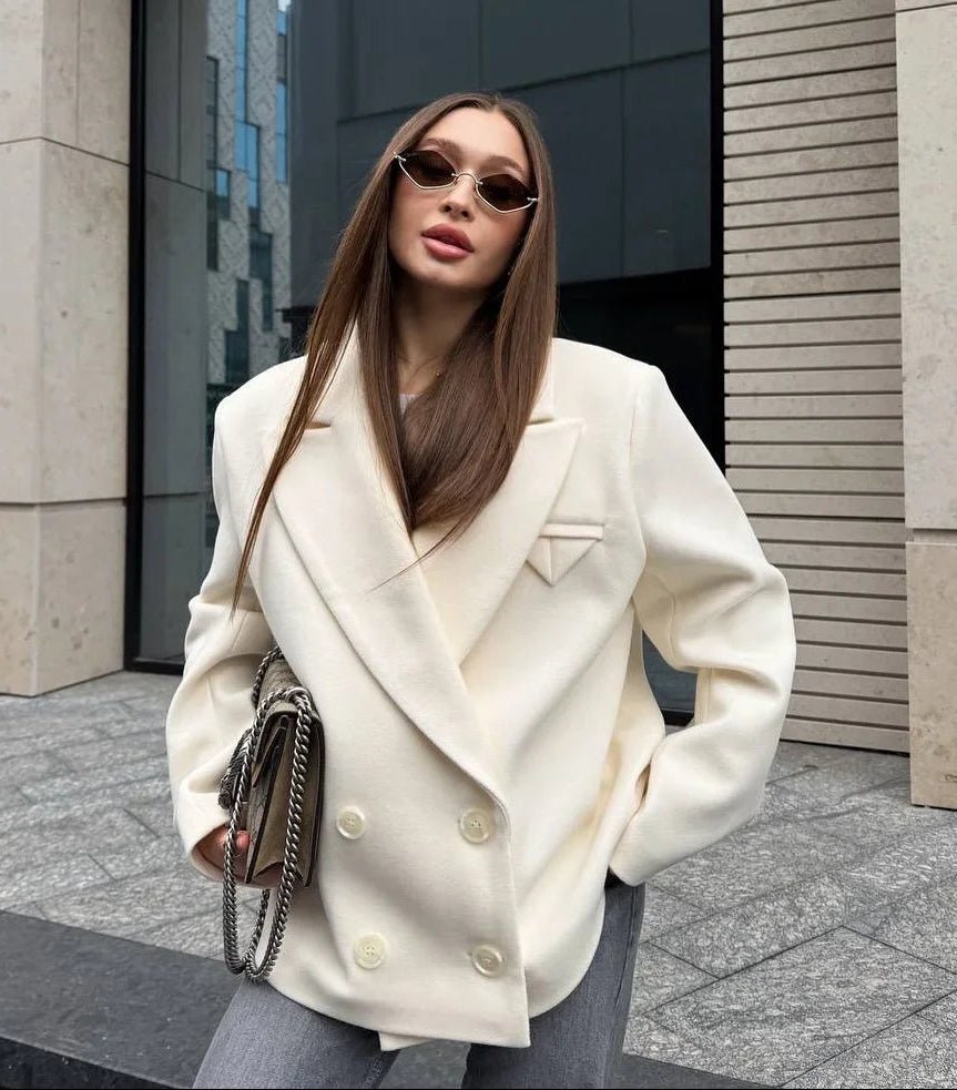 Angeline avslappnad kavajkappa