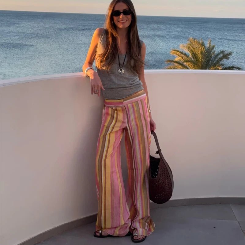 Anne palazzobyxor med vida ben