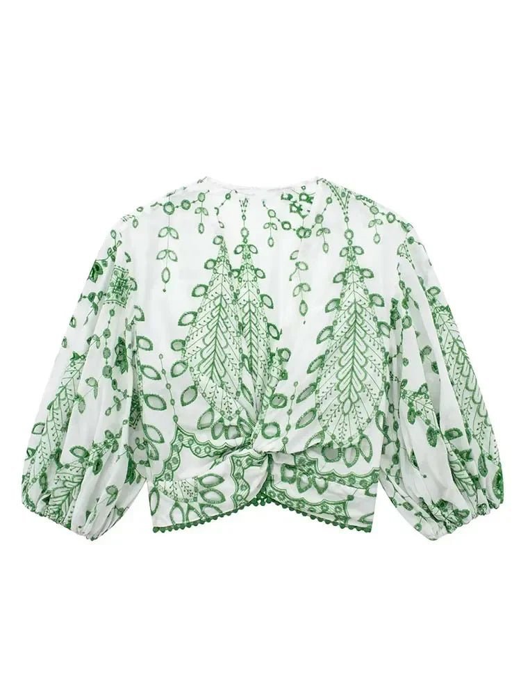 Aoife broderat shortsset