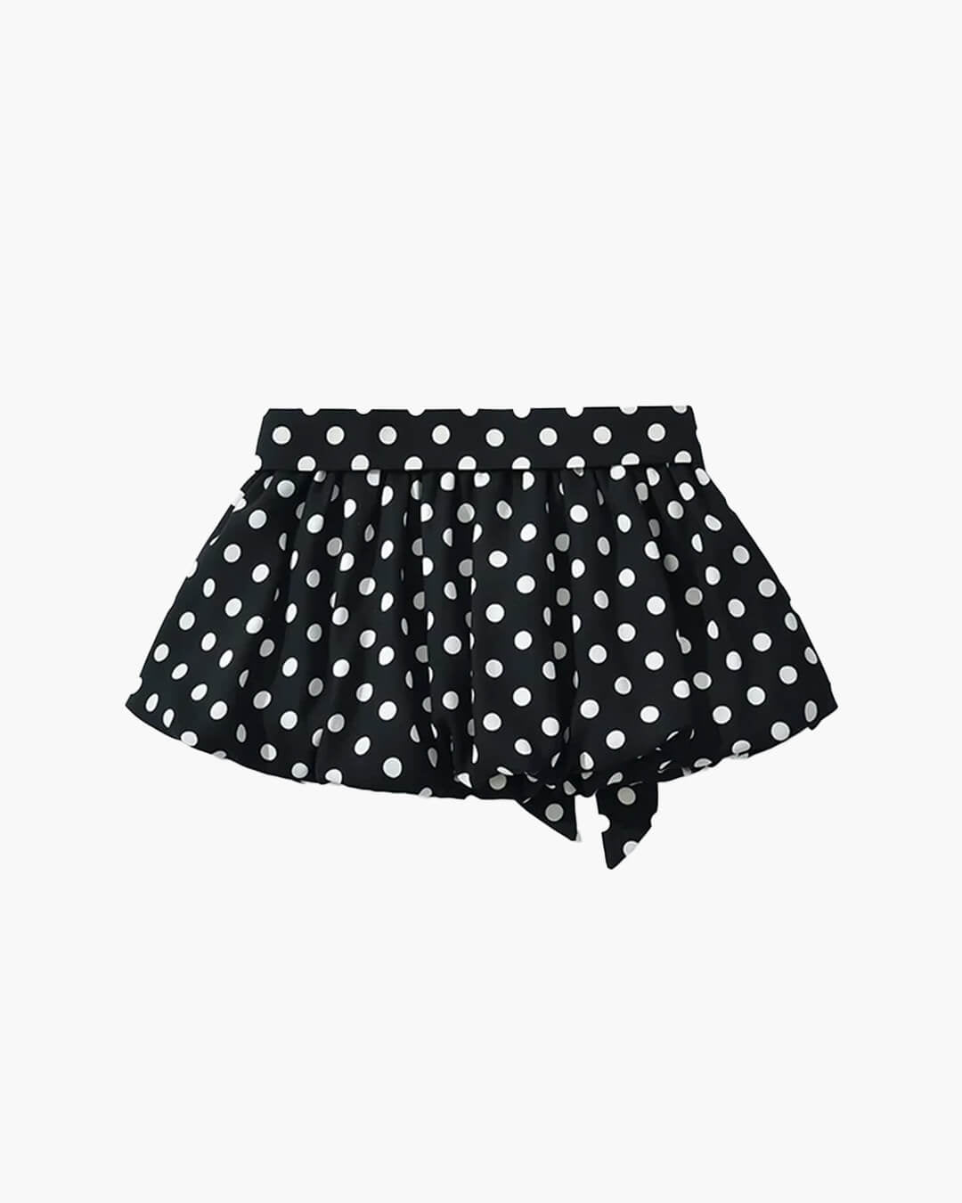 Astrid Polka Dot Elastic Waist Mini Skirt