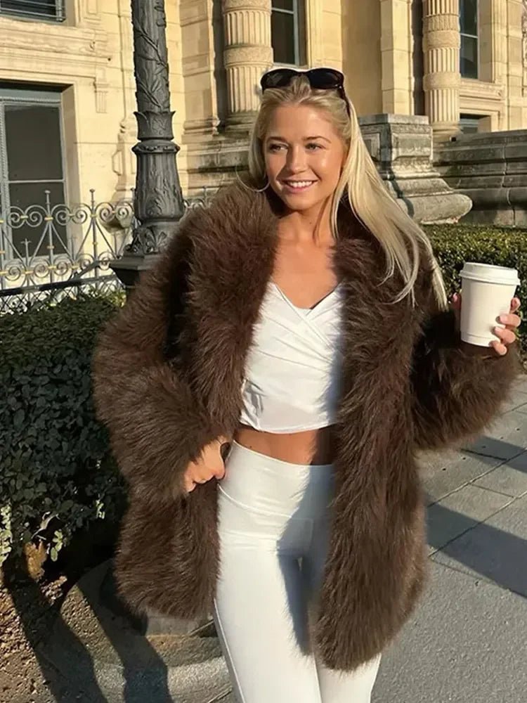Audrey jacka i fuskpäls