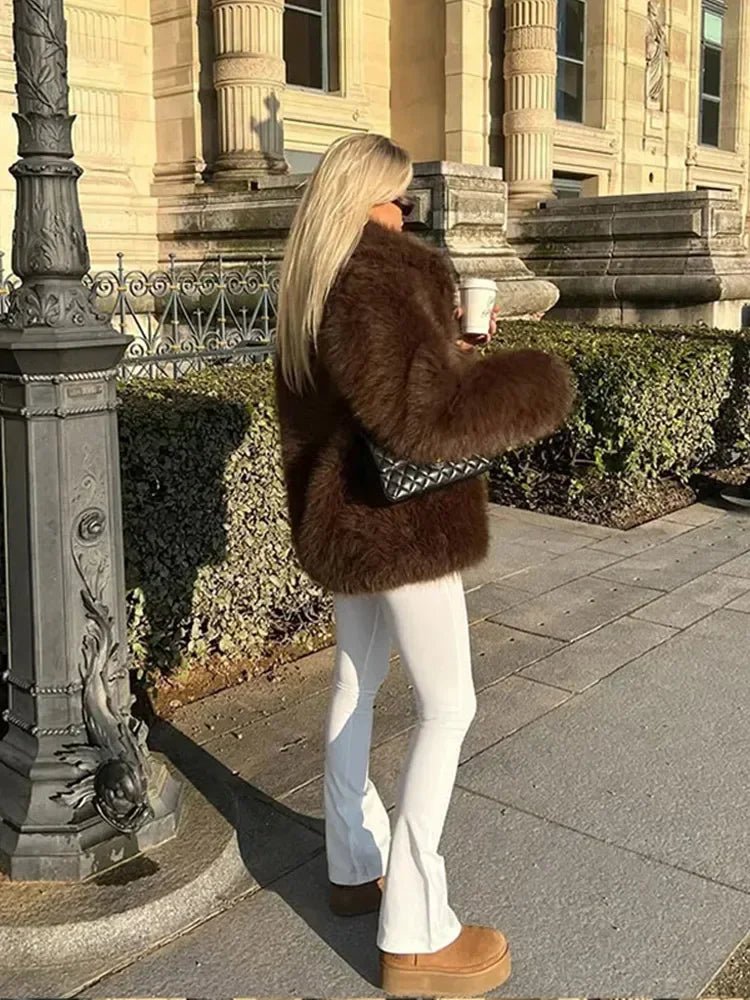 Audrey jacka i fuskpäls