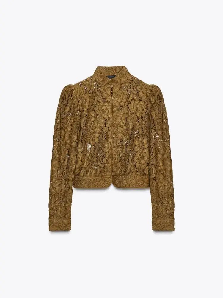Azzurra Lace See-Through Blouse
