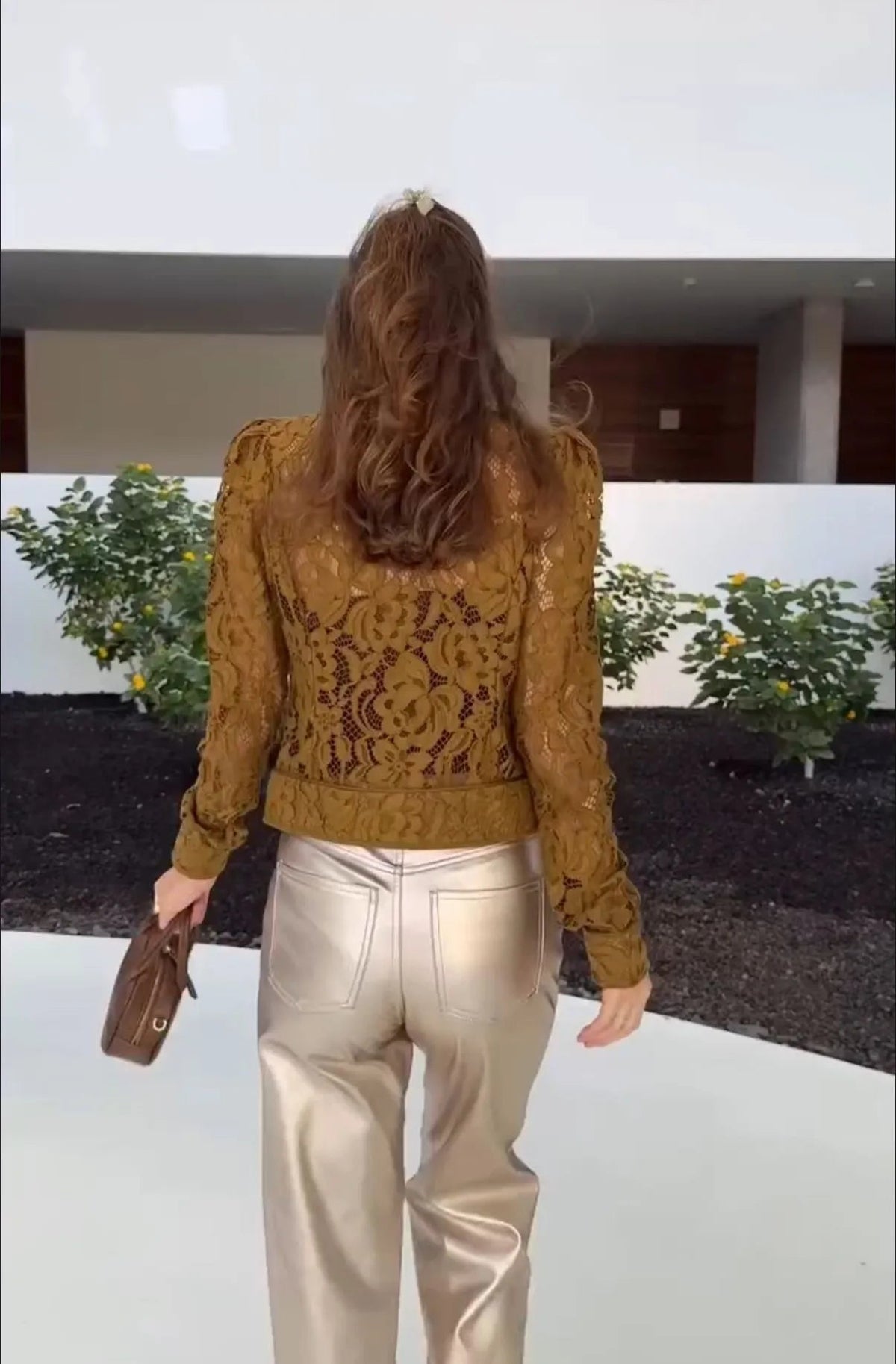 Azzurra Lace See-Through Blouse