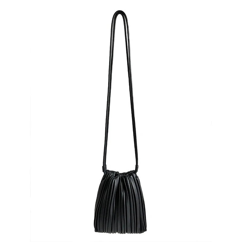 Bianca veckad mini-crossbodyväska