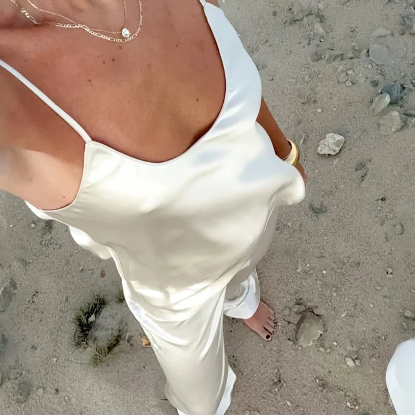 Bianca tvådelat set i satin