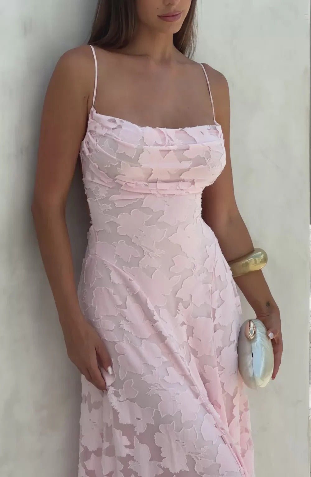 Brielle ärmlös blommig maxiklänning
