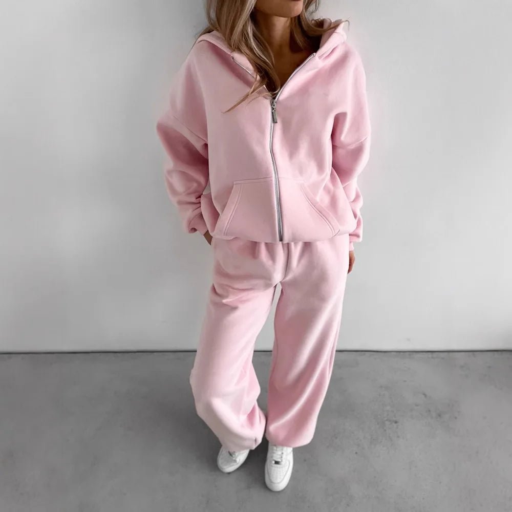 Cecilia oversized huvtröja och byxor, 2-delat set