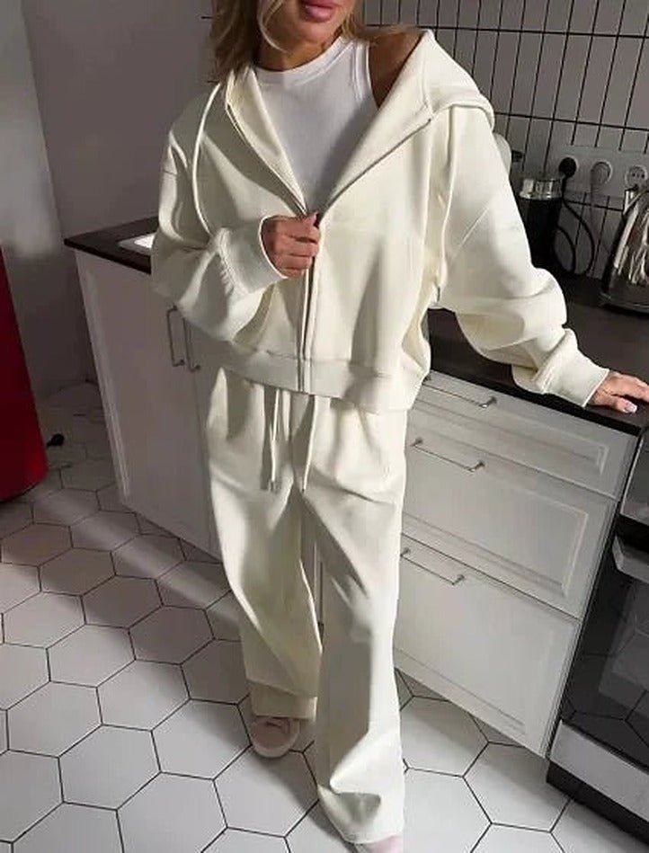 Cecilia oversized huvtröja och byxor, 2-delat set