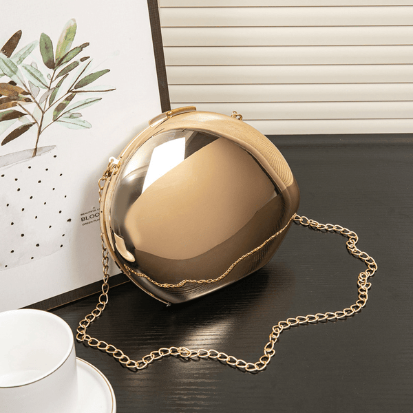 Celeste kuvertväska i snäckform för kvällen