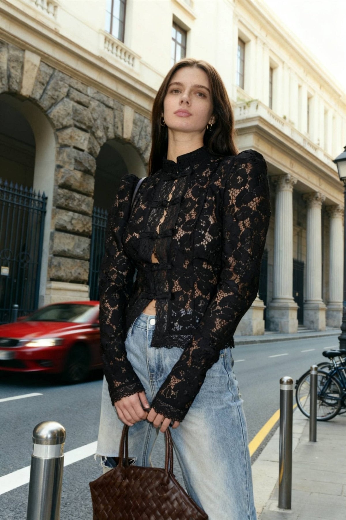 Claire elegant spetsblus