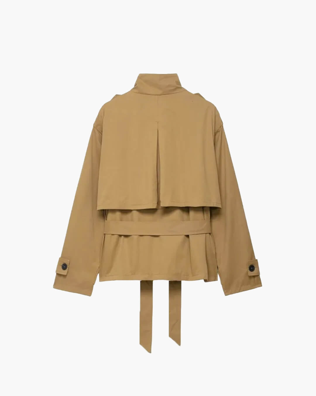 Claire set med kort trenchcoat och skort
