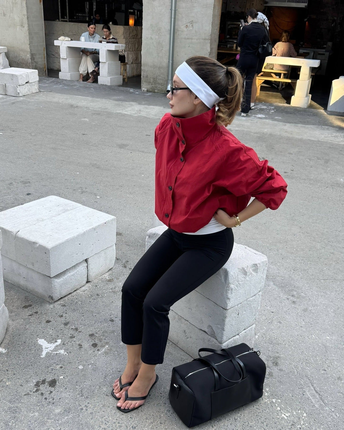 Clara jacka med hög hals