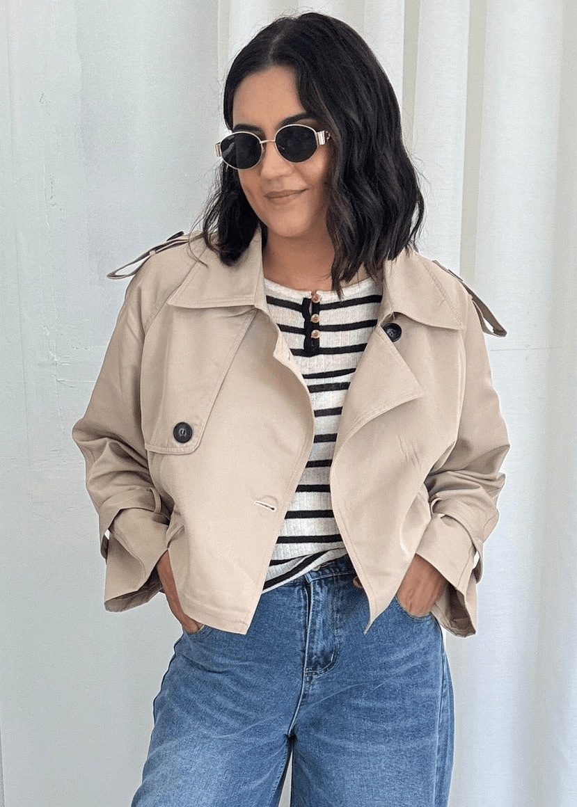 Clarisse kort trenchcoat