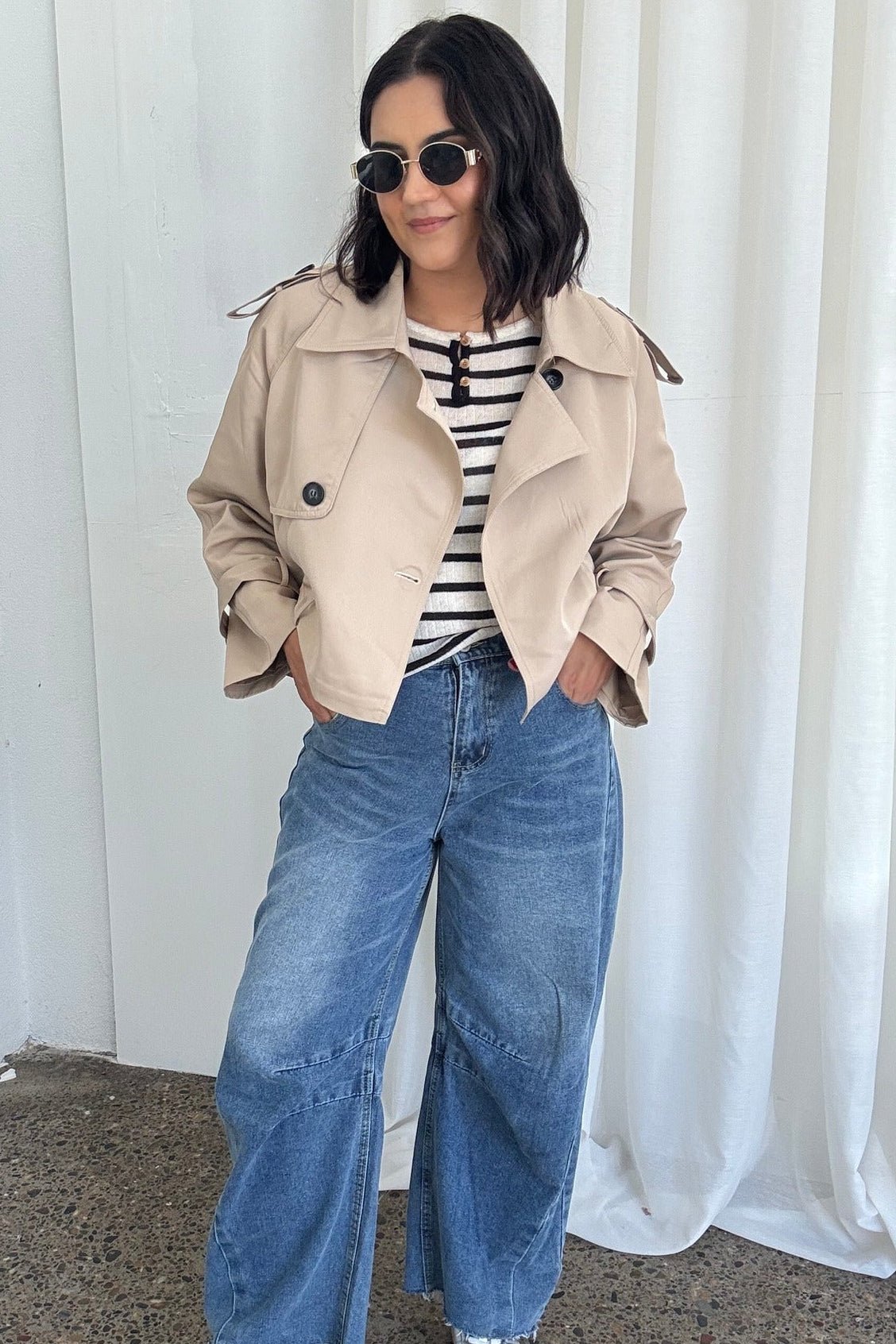 Clarisse kort trenchcoat