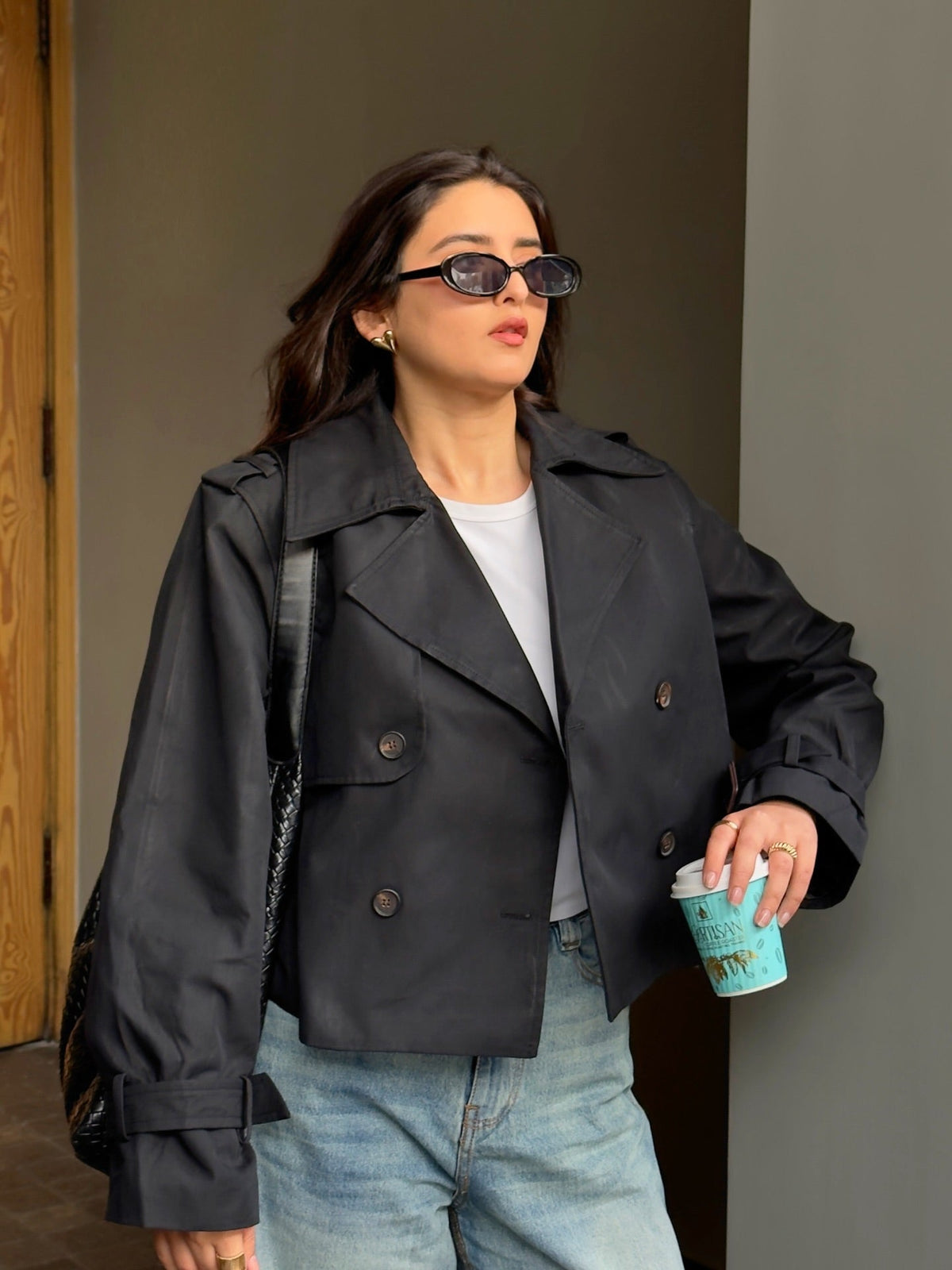 Clarisse kort trenchcoat