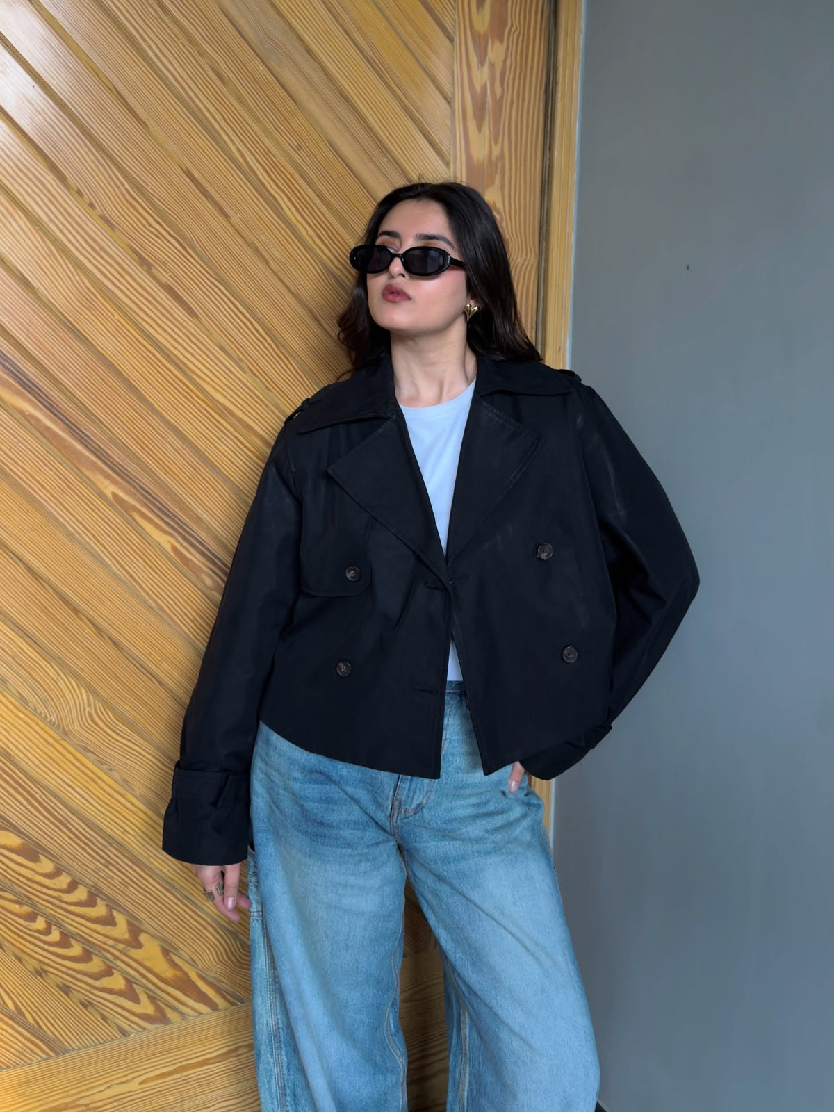Clarisse kort trenchcoat