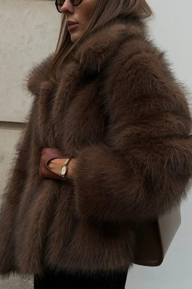 Colette kort fuskpälsjacka