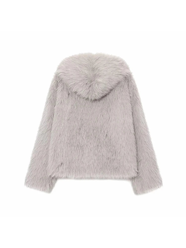 Dana Faux Fur Hooded  Jacket