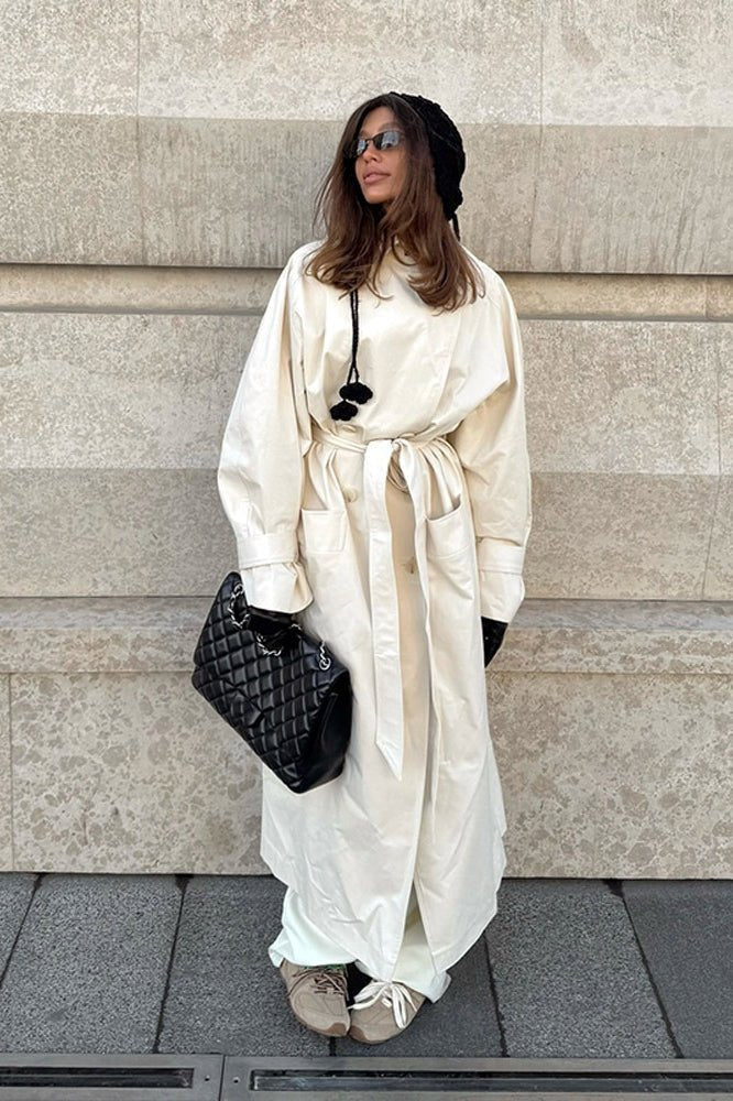 Danielle trenchcoat med skärp