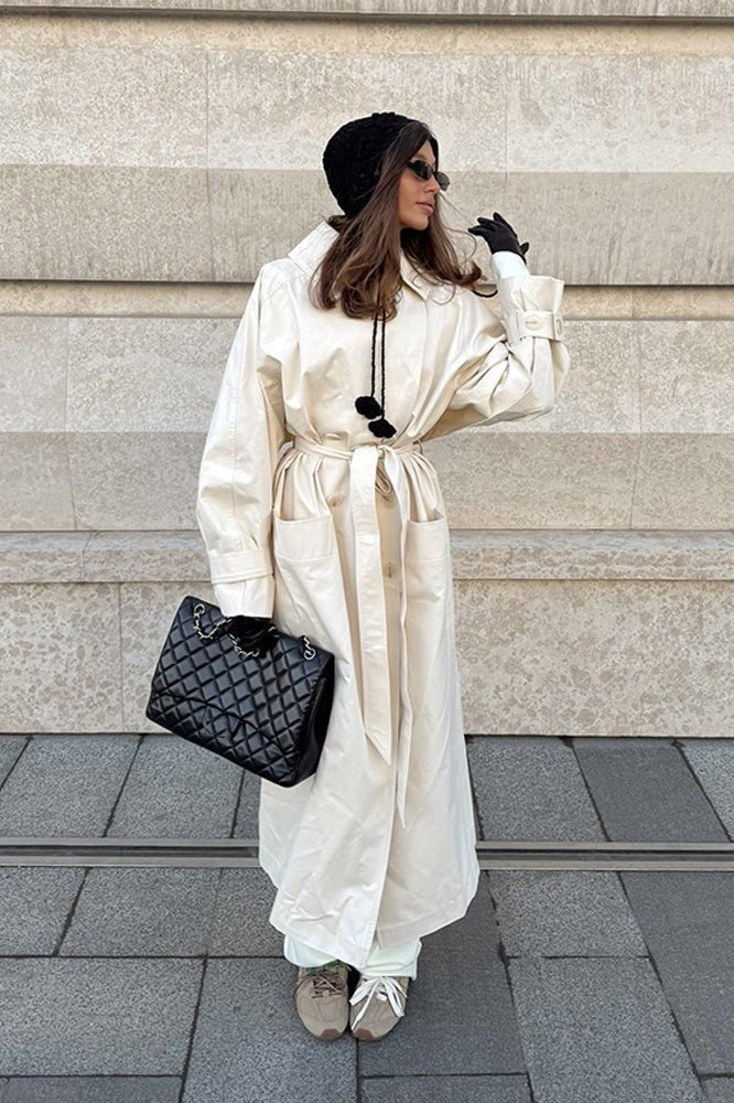 Danielle trenchcoat med skärp
