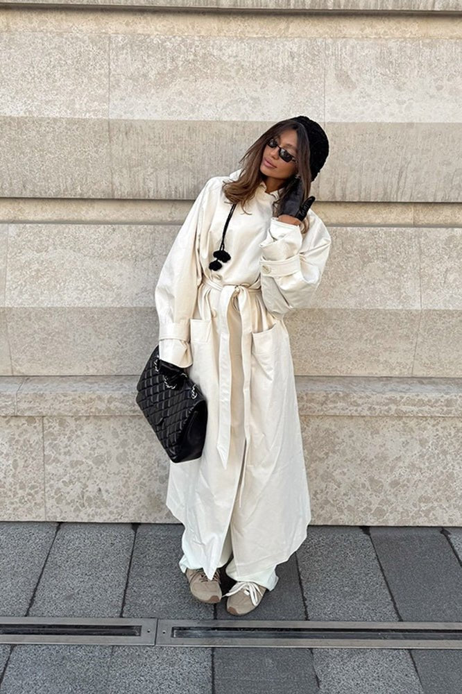 Danielle trenchcoat med skärp