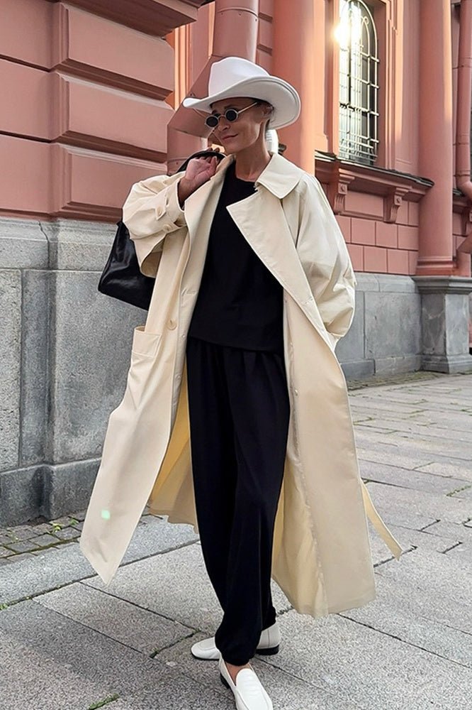 Danielle trenchcoat med skärp