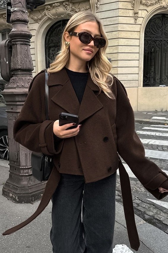 Daphne kort höst- och vinterkappa