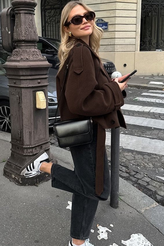 Daphne kort höst- och vinterkappa