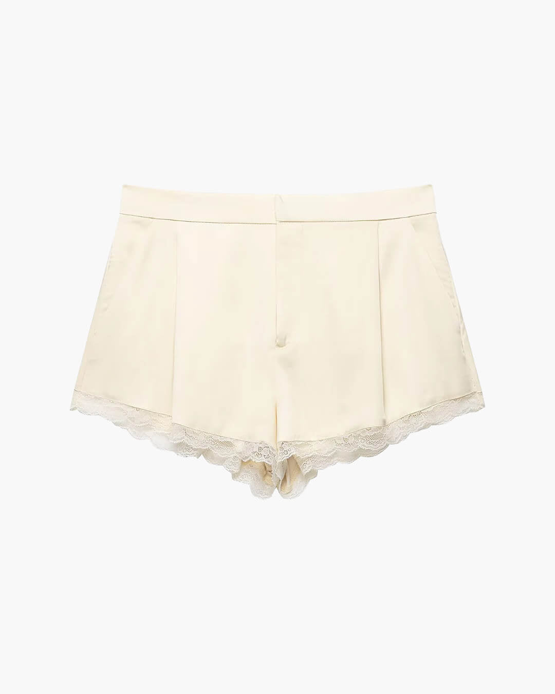 Davina satängminishorts med hög midja