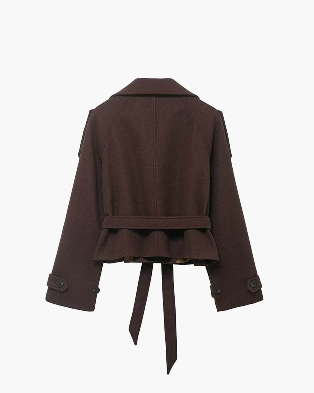 Debbie kort trenchcoat med ståkrage