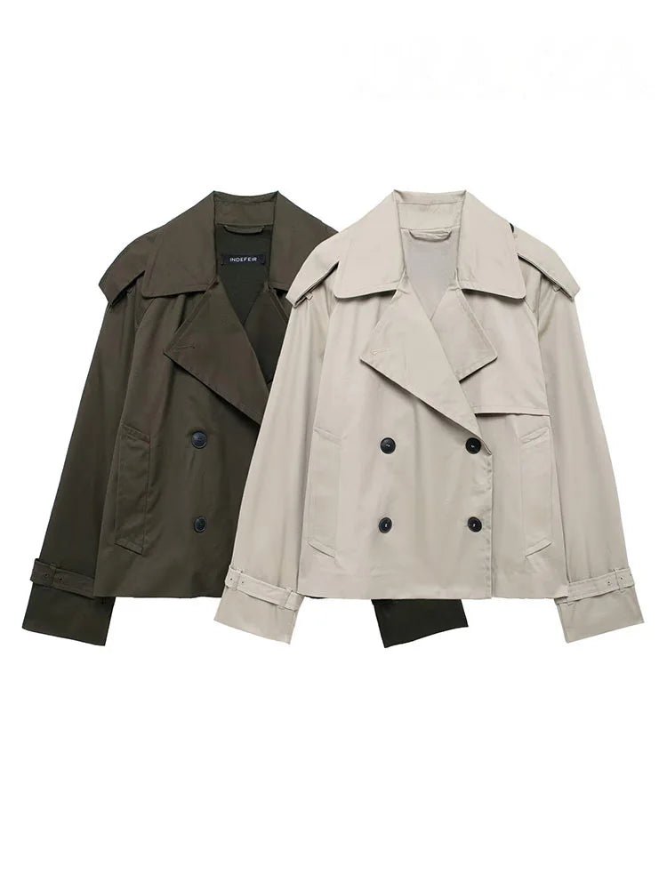 Dhelia kort trenchcoat