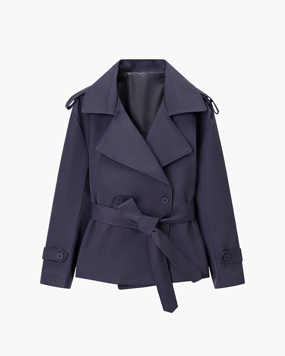 Dorothy kort trenchcoat med snörning
