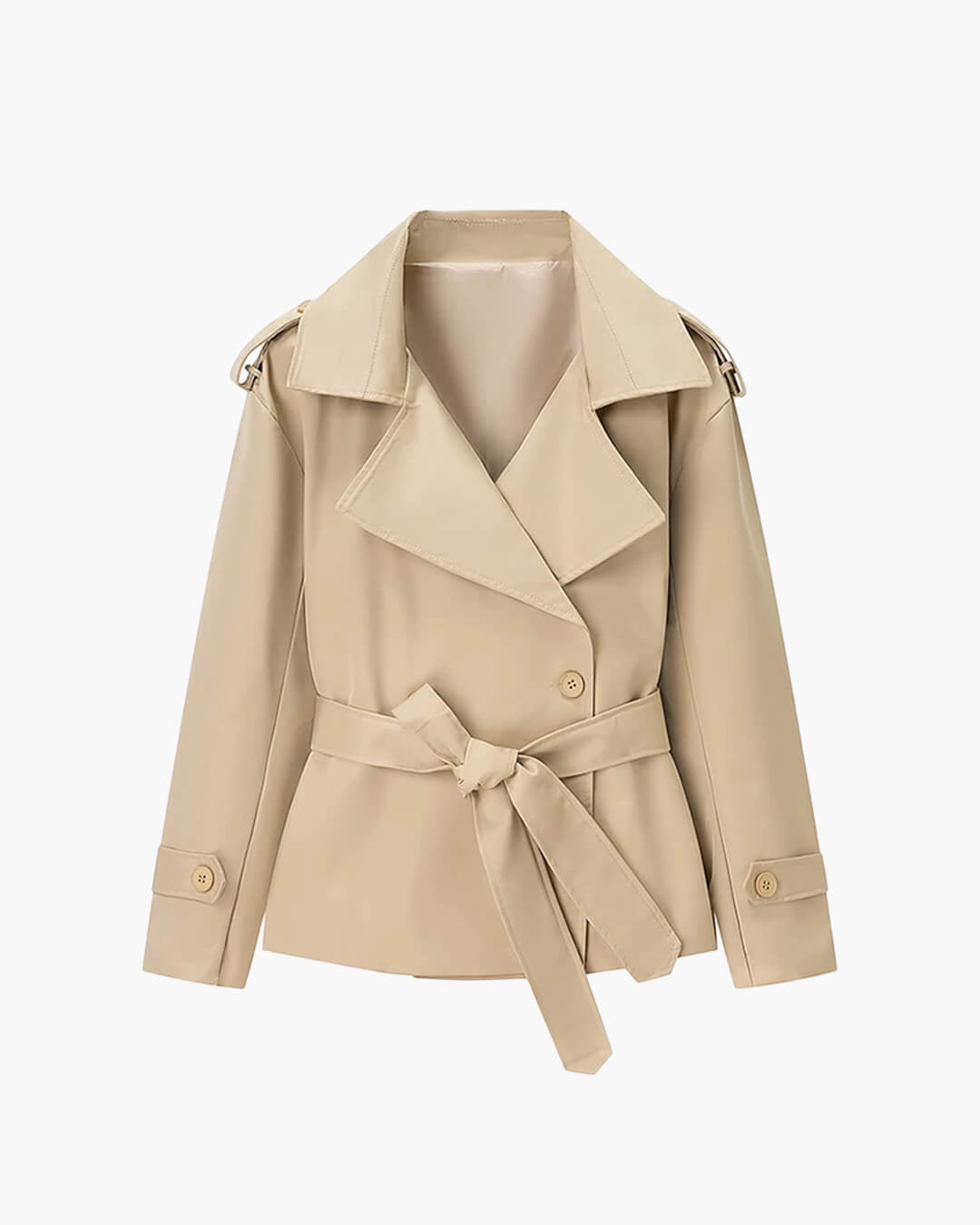Dorothy kort trenchcoat med snörning