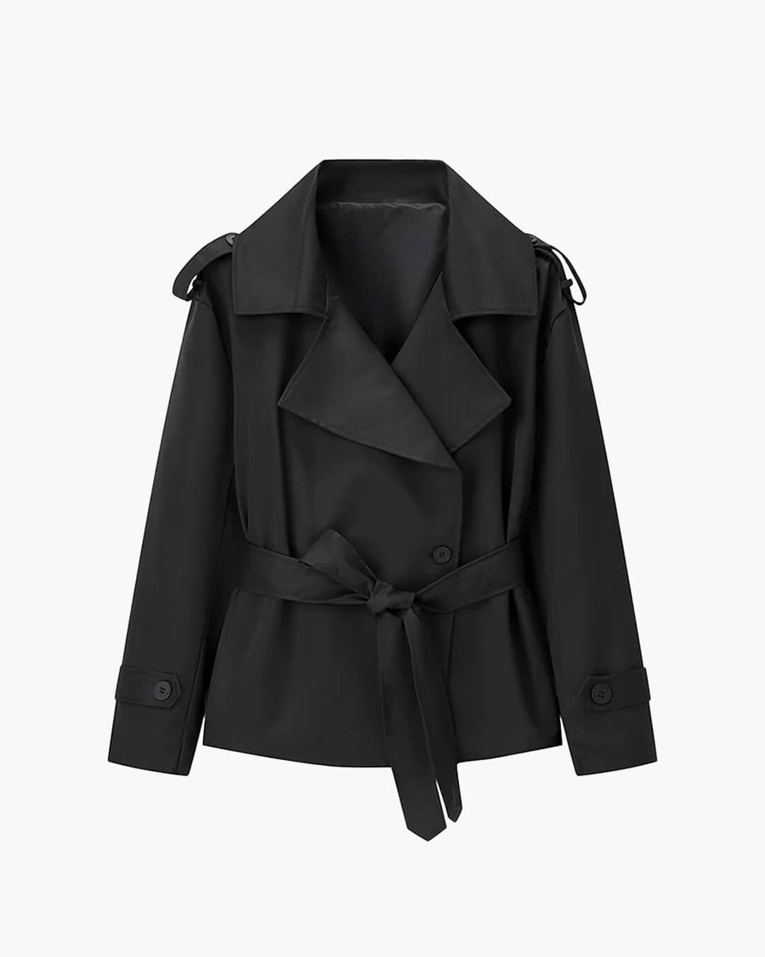 Dorothy kort trenchcoat med snörning