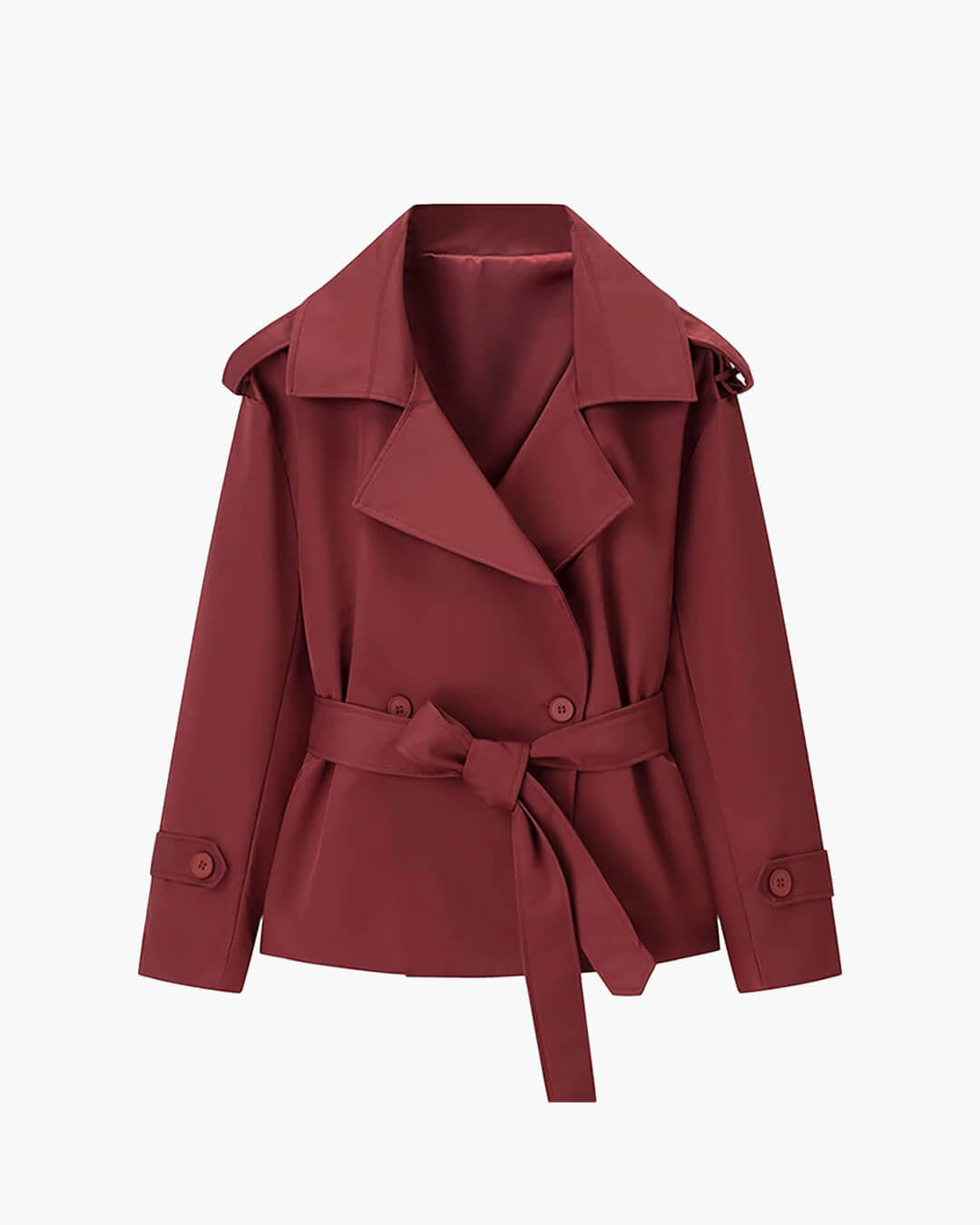 Dorothy kort trenchcoat med snörning