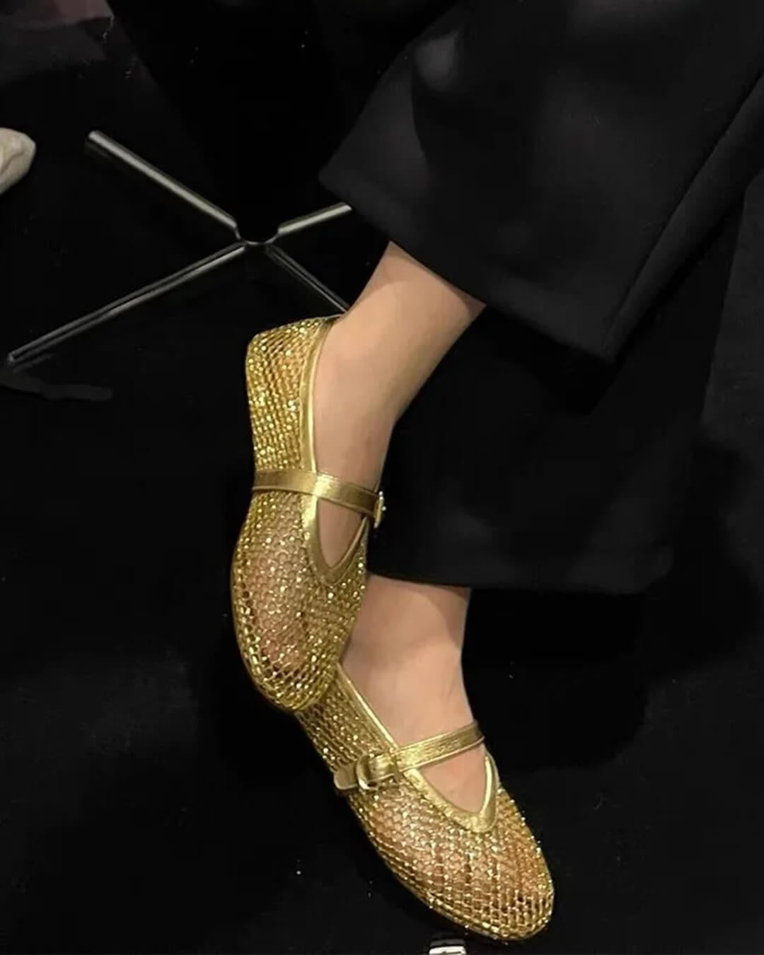 Elena ballerinaskor i mesh