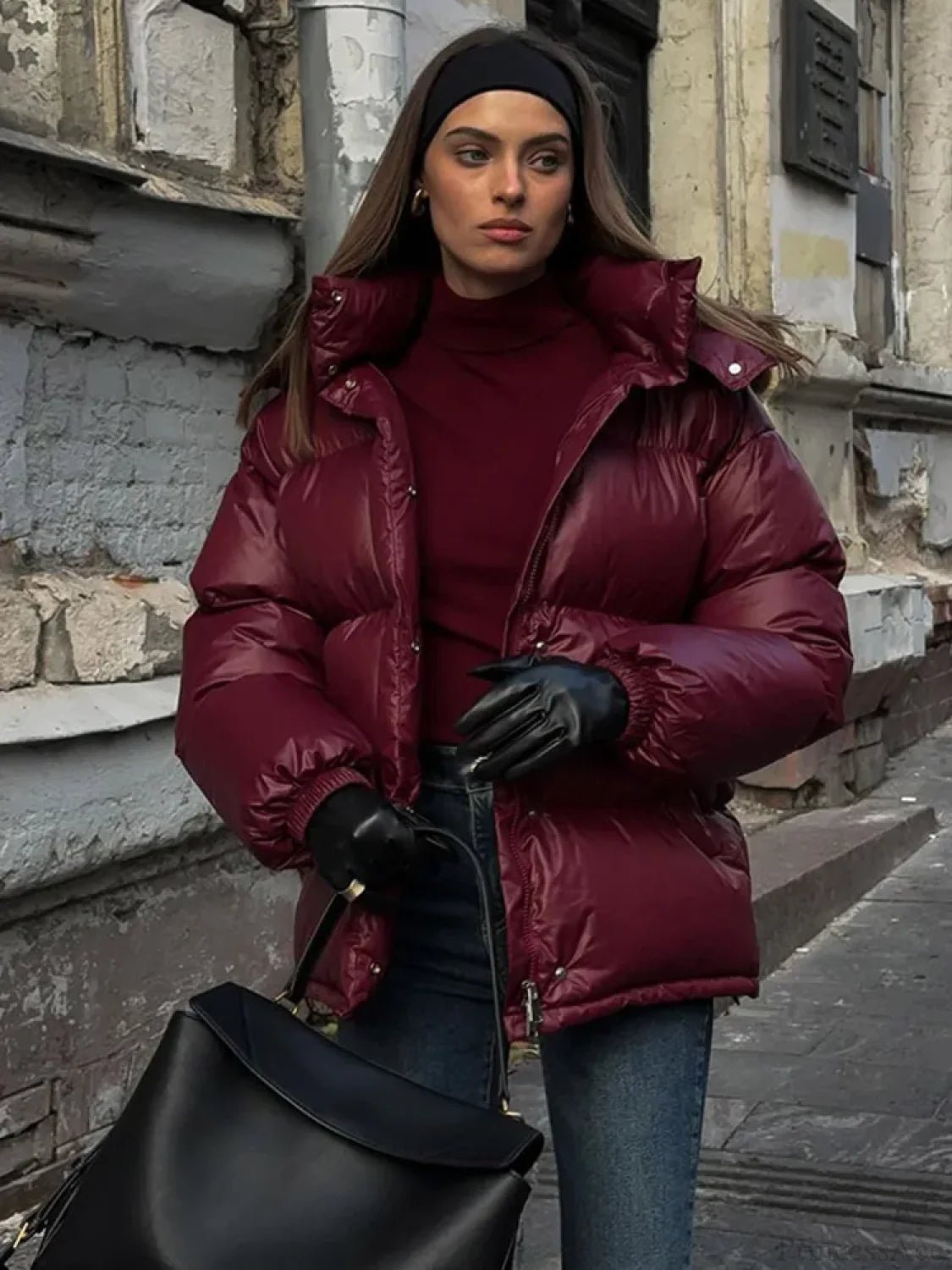 Eliza vadderad parkas med huva