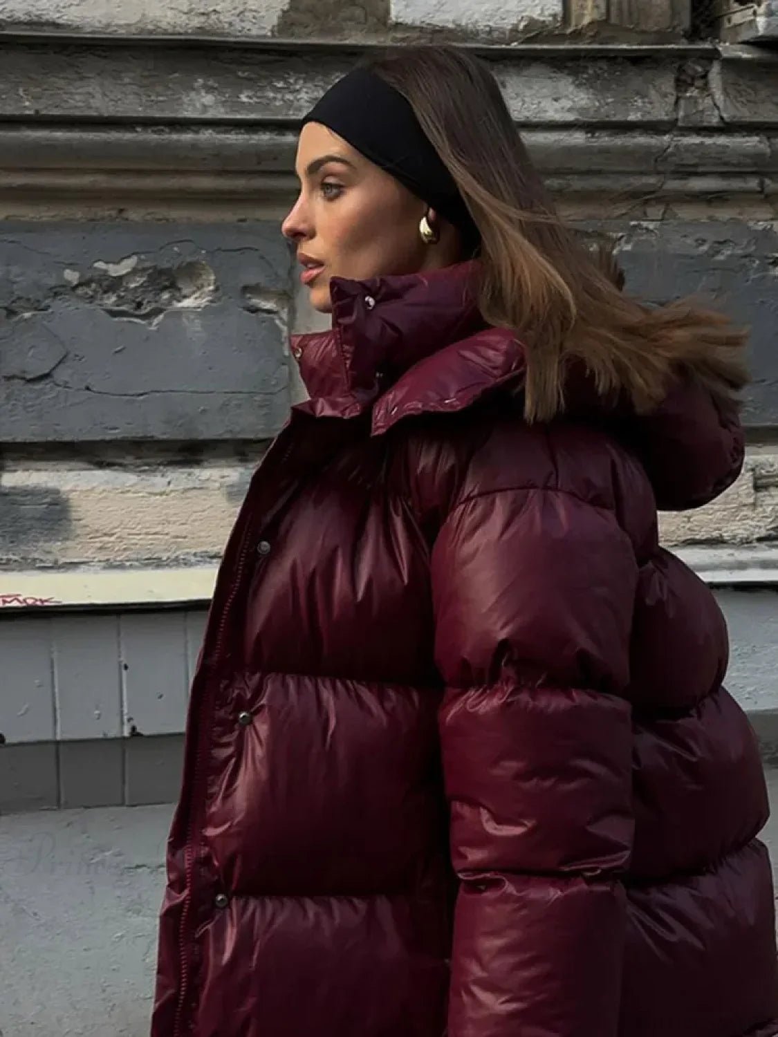 Eliza vadderad parkas med huva