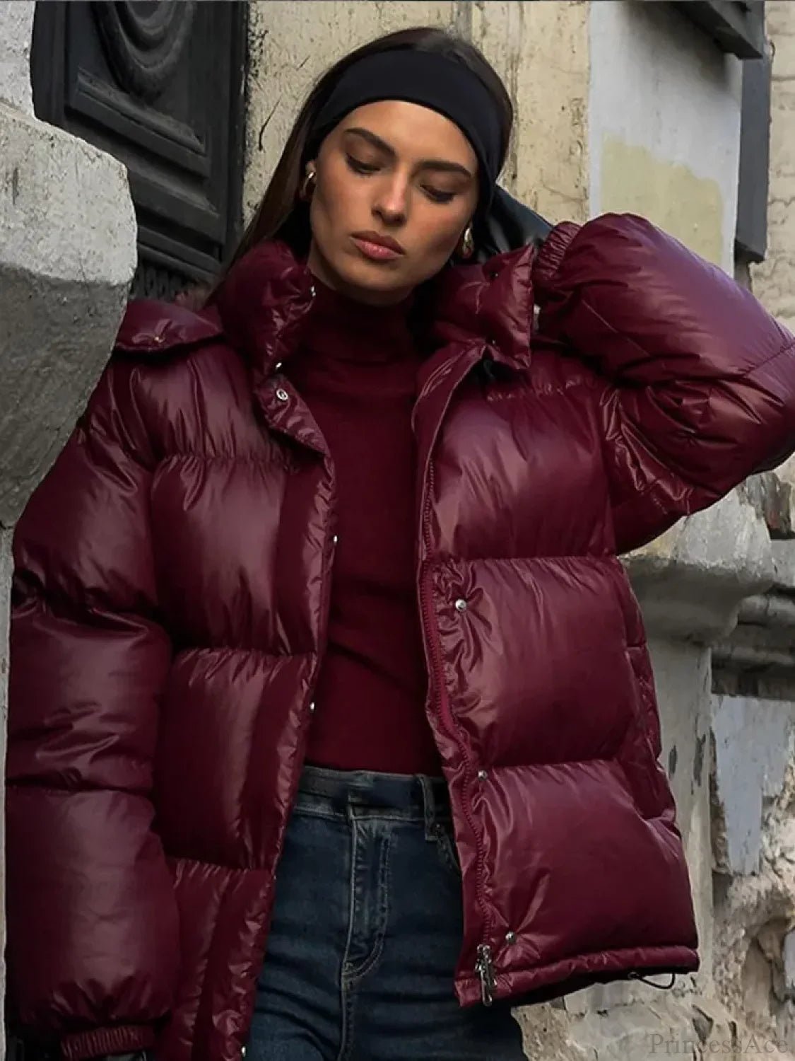 Eliza vadderad parkas med huva
