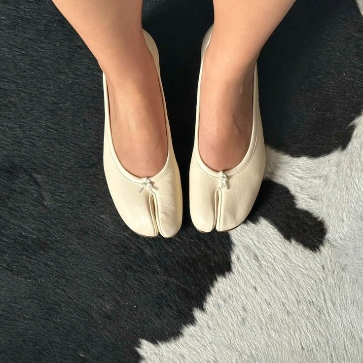 Elizabeth ballerinaskor med delad tå